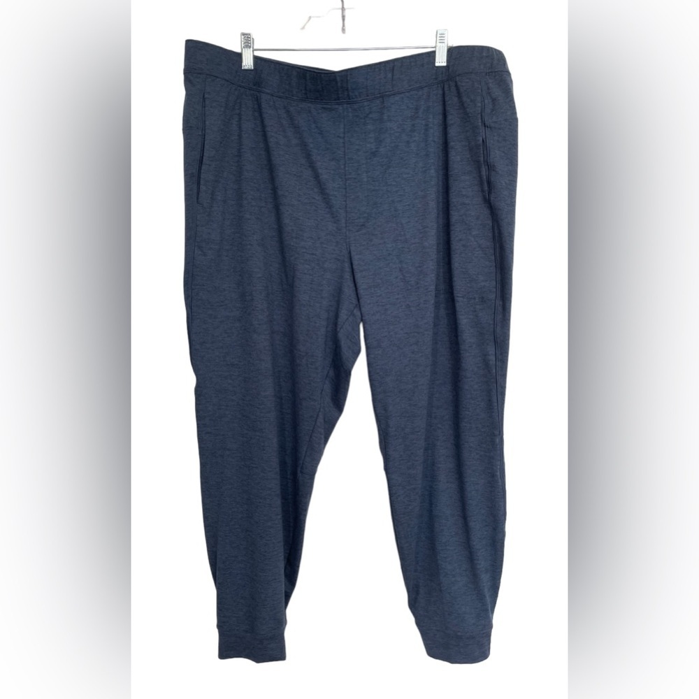 VRST Men’s Casual Knit Jogger Blue Grey Travel Comfort NWT Sz 2X